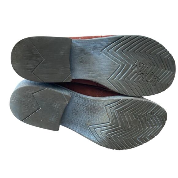 Naot Love Bohemian Rust Brown Suede Lace Up Boots size 41 US size 10.5 - Picture 8 of 10